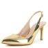 [KUHEE] Sling-back(5060-3) 9cm-High Heel Gold Strap Party Shoes Wedding Shoes Handmade Shoes - Made in Korea